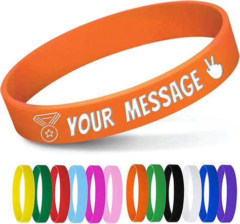 amazon rubber bracelets|rubber wristbands with a message.